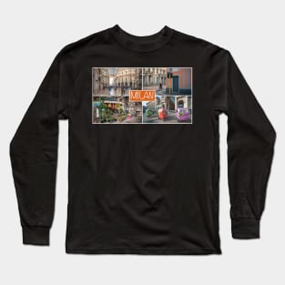 Milan Collage Long Sleeve T-Shirt